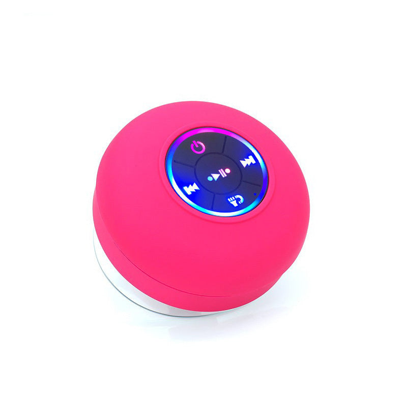 Big Suction Cup Waterproof Bluetooth Speaker LED Light Emitting