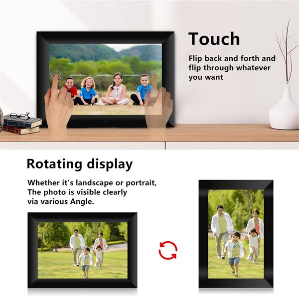 10.1 Inch Smart WiFi Cloud Digital Picture Frame with IPS LCD Panel